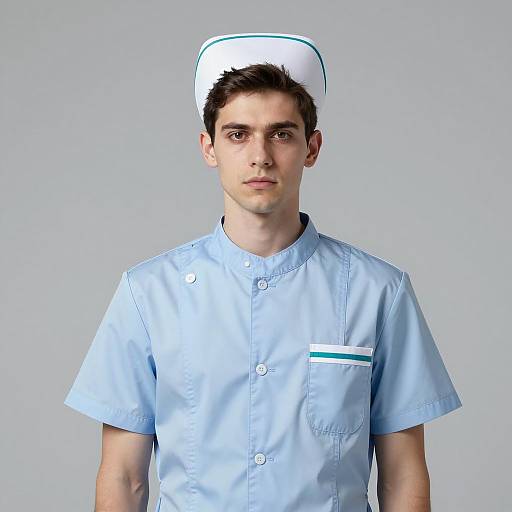 Professional Male Nurse in Uniform Portrait