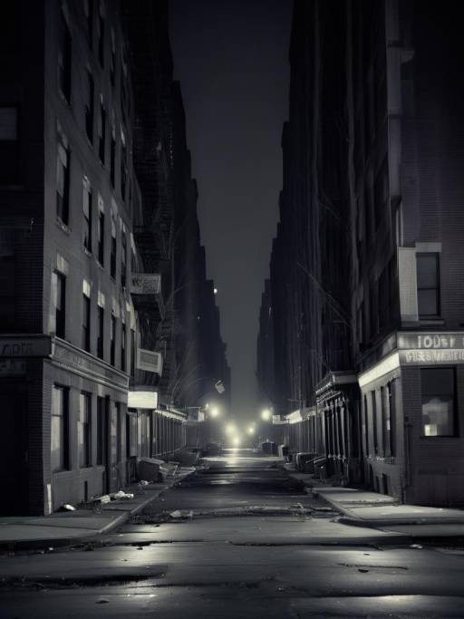 Haunting Night of Post-War NYC Streets