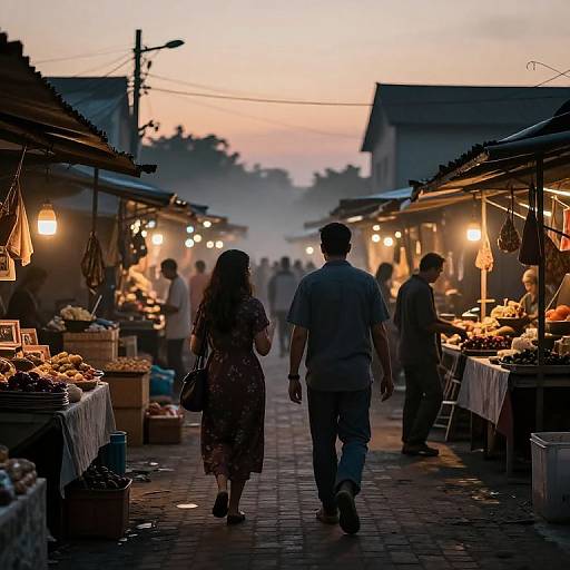 Twilight Market: Shadows and Memory