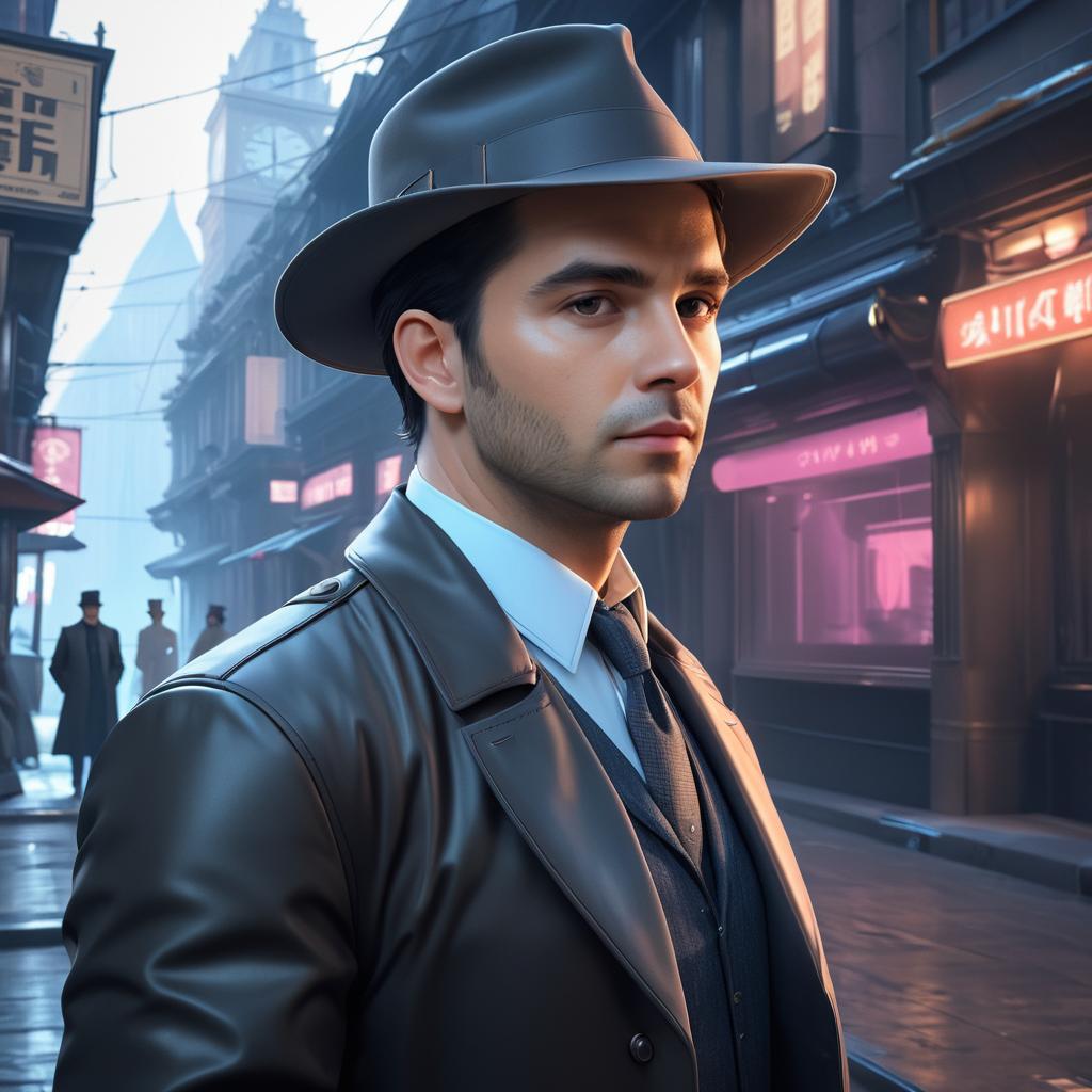 Time-Traveling Detective Concept Art