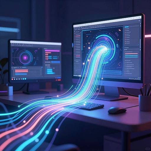 Cyberpunk AI Vector Art Studio