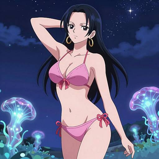 Boa Hancock Bikini Under Starry Sky