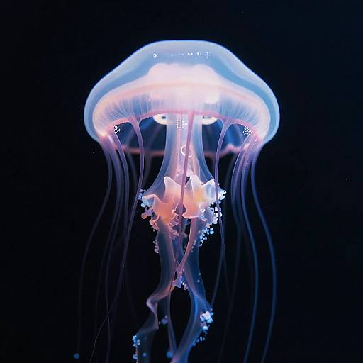 Ultra-Realistic Jellyfish Macro Shot