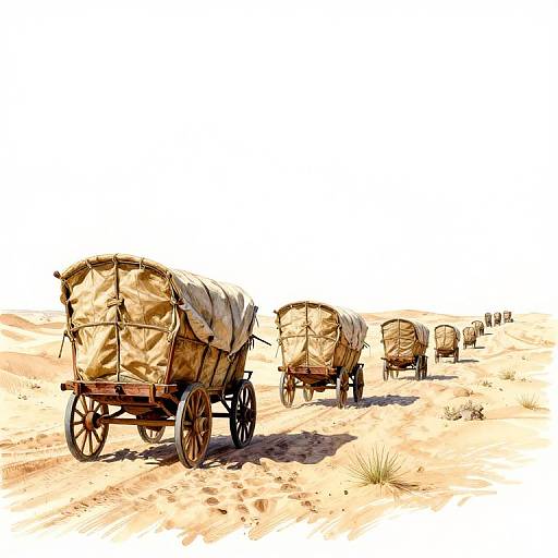 Watercolor Pencil Desert Caravan Revelation