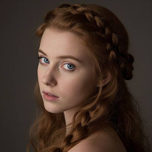 Mesmerizing Woman with Intricate Braid