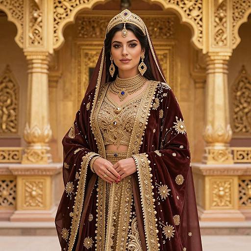 Elegant Esposa in Traditional Attire