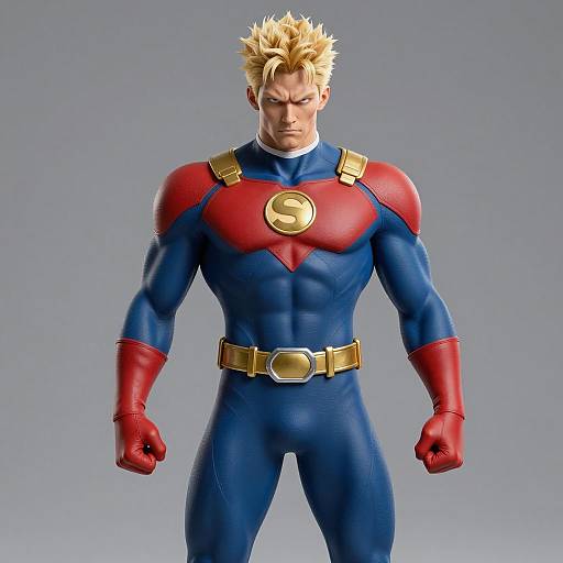 Photorealistic All Might Superhero Portrait