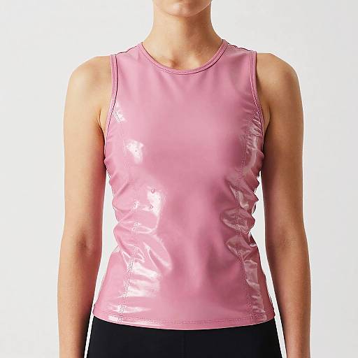 Pink Latex Top High Fashion Shoot