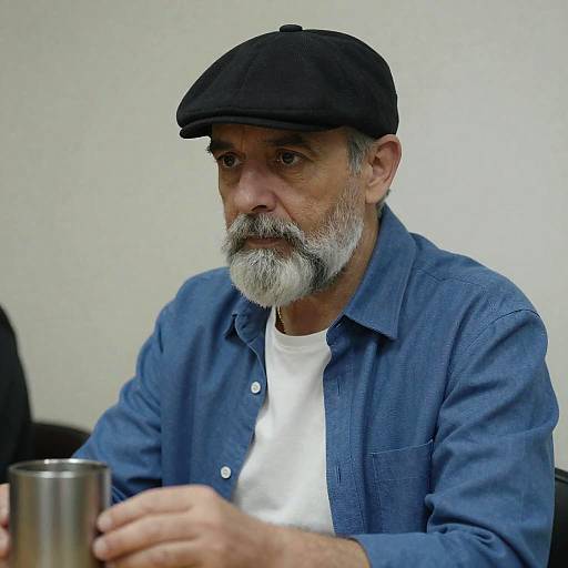 Middle-Aged Man in Indoor Setting