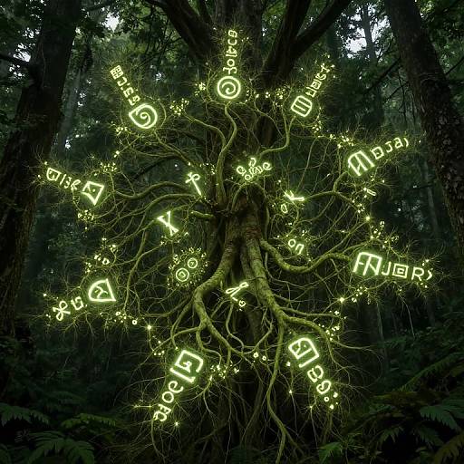 Upside-Down Fractal Forests