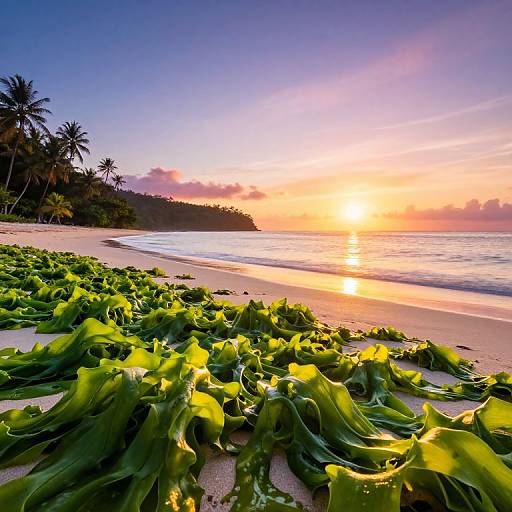 Colorful Sunrise at Serene Seashore