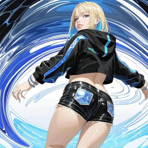 Anime Girl in Futuristic Outfit