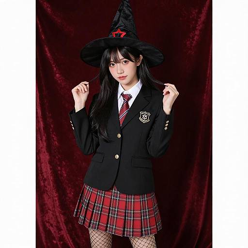 Confident School Witch Portrait