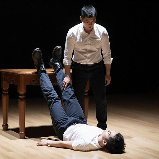 Dramatic Scene with Serious Tension