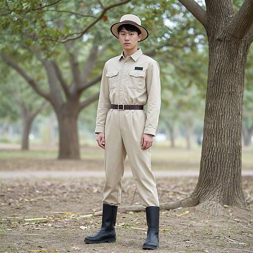 Solo Male in Outdoor Costume
