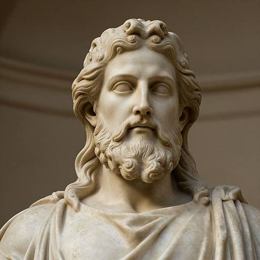 Close-Up of Zeus Statue
