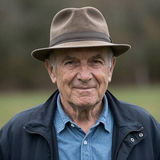 Portrait of Elderly Man in Fedora