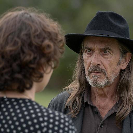 Intense Portrait of Elderly Man and Woman