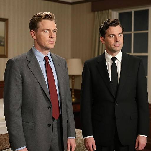 Mid-Century Style Photograph of Two Men