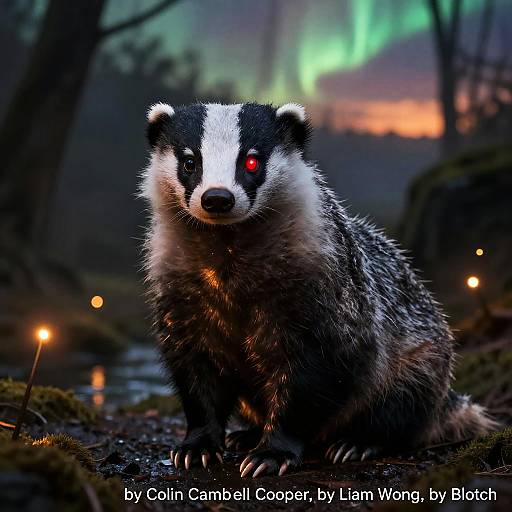 Feral Fluffy Badger in Mystic Cave