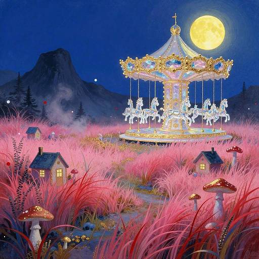 Ethereal Bioluminescent Fantasy Meadow