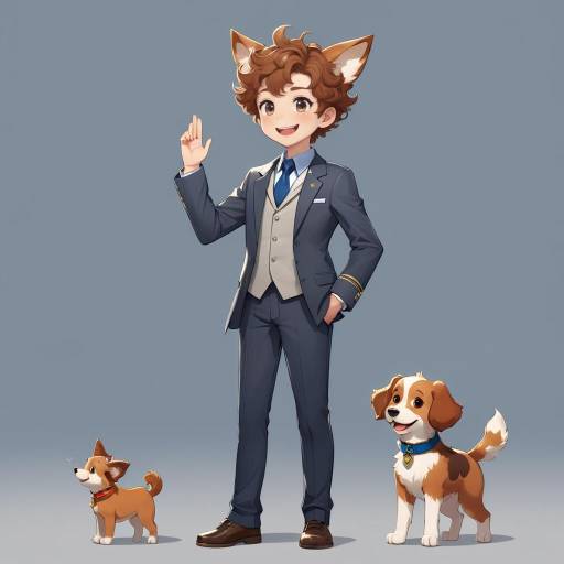 Charming Slender Gentleman with Animal Ears Charming Slender Gentleman with Animal Ears