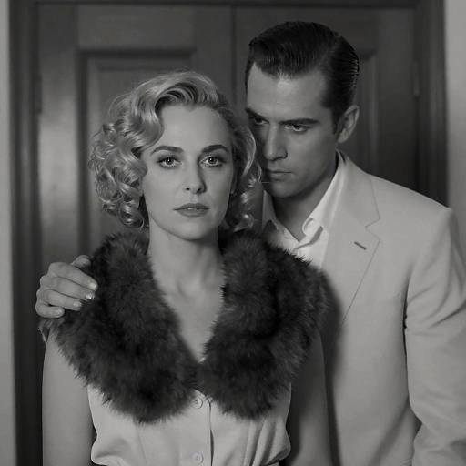 Intense Portrait of Elegance and Connection