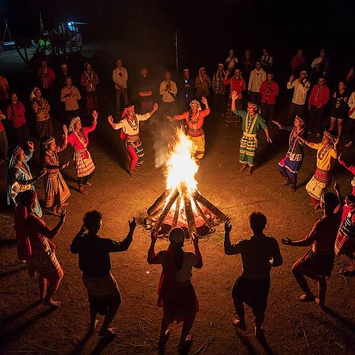 Mising Festival Night Dance Celebration