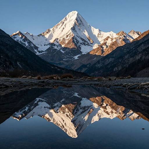 Surreal Upside-Down Mountain Reflections