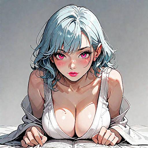 Hand-Drawn Anime Woman POV Sketch