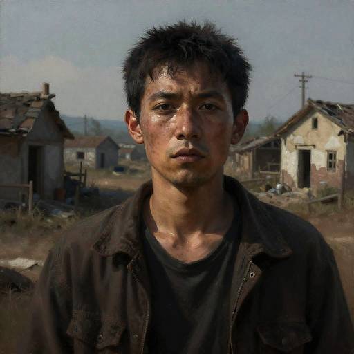 Haunting Portrait of Forsaken Villager