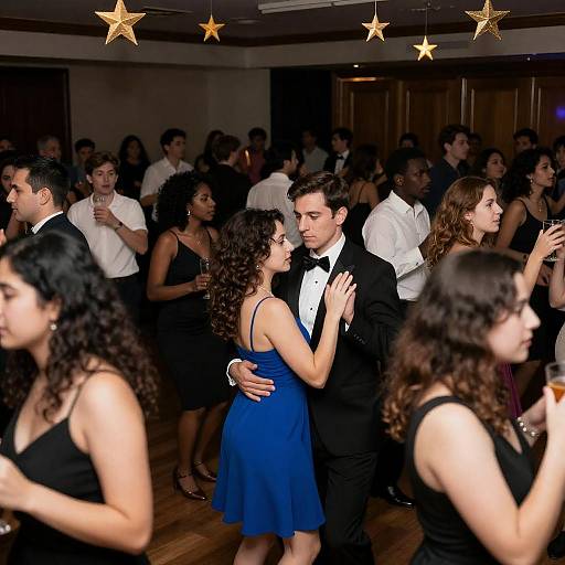 Couple Dancing at Formal Party