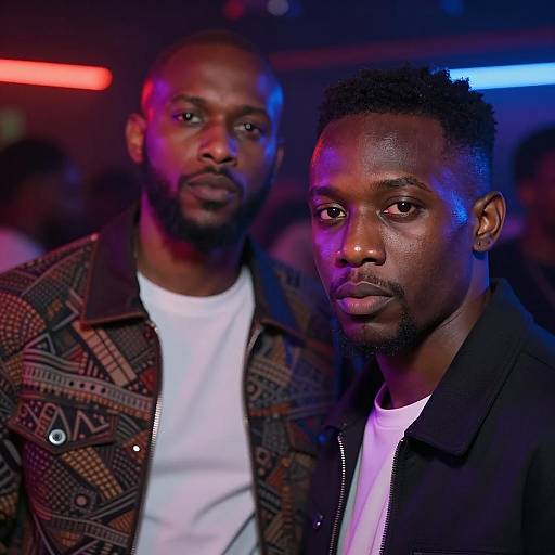 Intense Nightclub Moments with Neon Lights