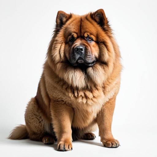 Realistic Reddish Brown Chow Chow Portrait