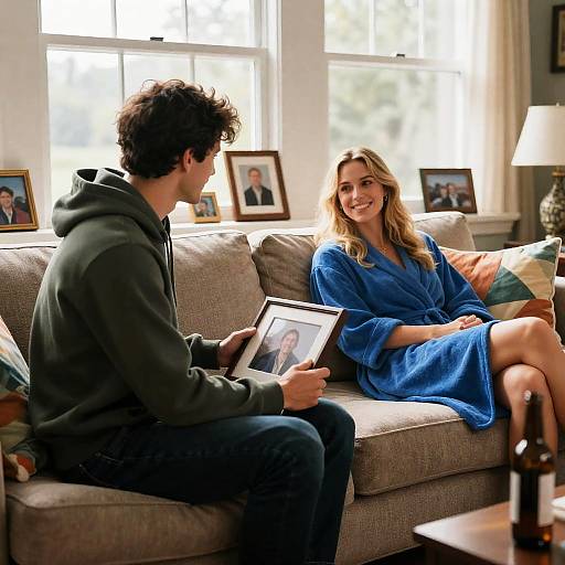 Cozy Moments in a Bright Living Room