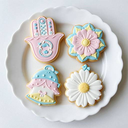Delicate Royal Icing Garden Cookies