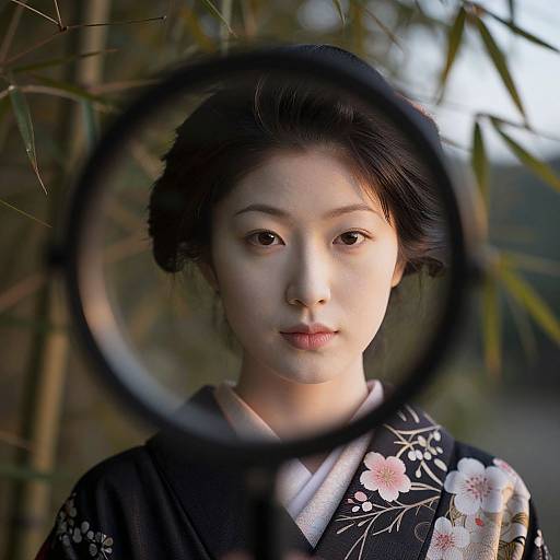 Dawn Portrait of Japanese-American Woman