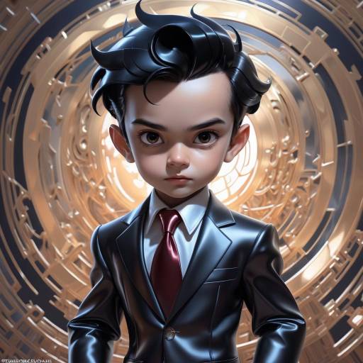 Elegant Astroboy in Detailed Metal Suit