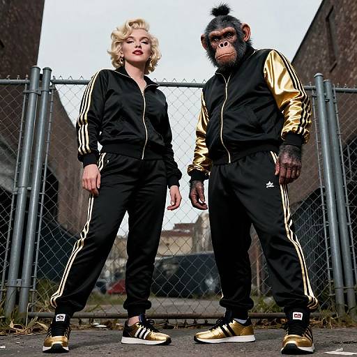 Low Angle Urban Hip-Hop Duo