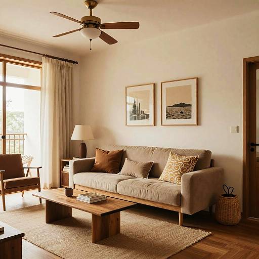 Retro Japandi Vintage Minimalist Interior