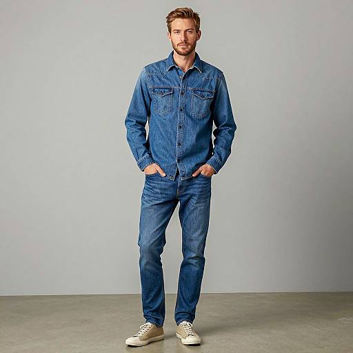 Stylish Male Model in Casual Attire