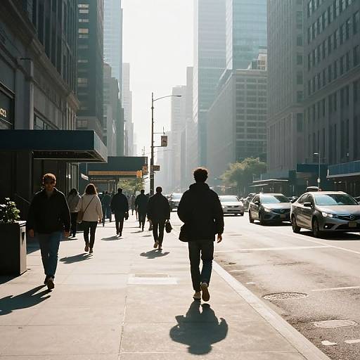 Sunlit City Shadows and Solitude