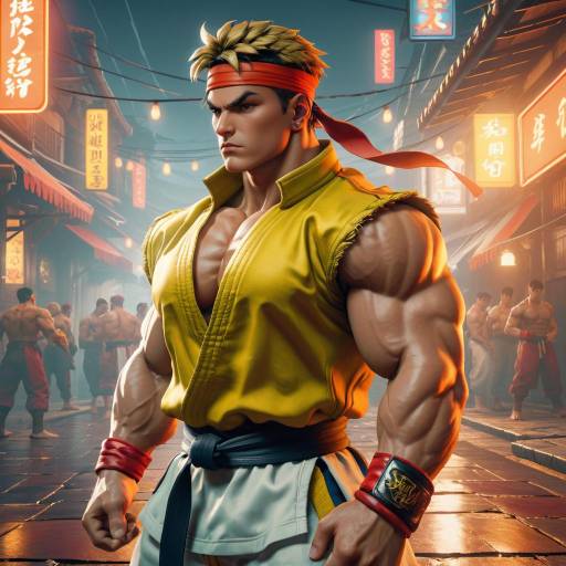 Epic Street Fighter Digital Art Creation