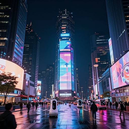 Ultra-Realistic Futuristic Cityscape at Night