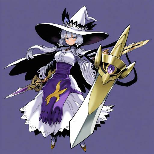 Illustration of Aegislash, pokemon in the style of Munakata (sekimizu kazuki)