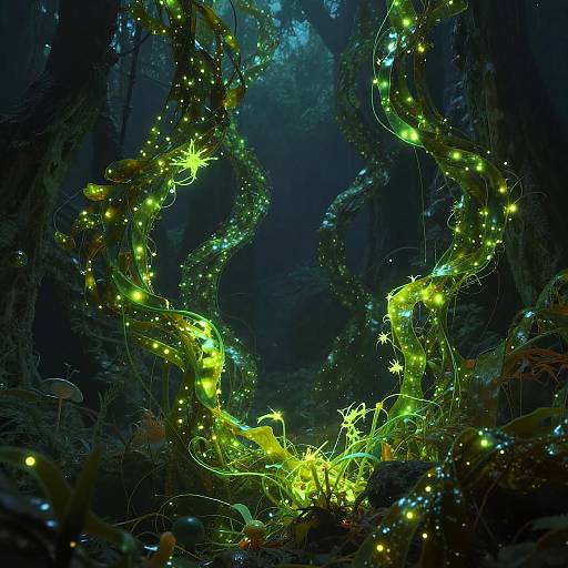 Mystical Glowing Seaweed Thicket