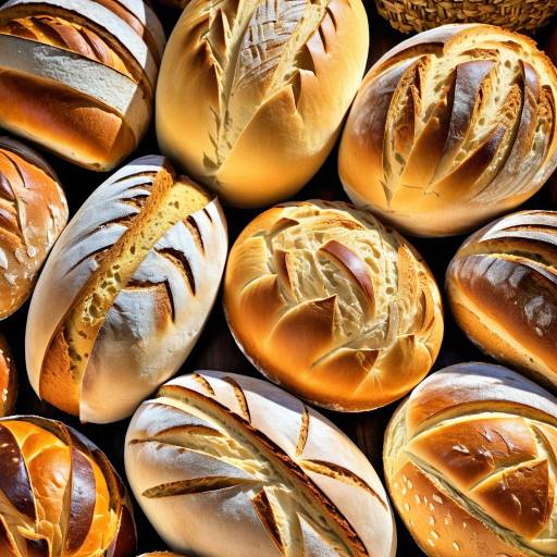 Vibrant Macro Photography of Artisanal Bread