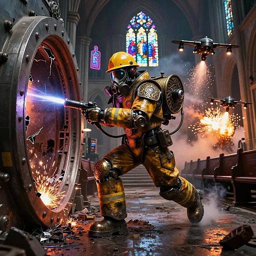 Demolition Android at Ruined Data Sanctum