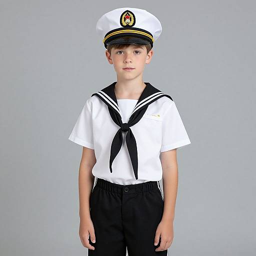 Realistic American Navy Sailor Portrait