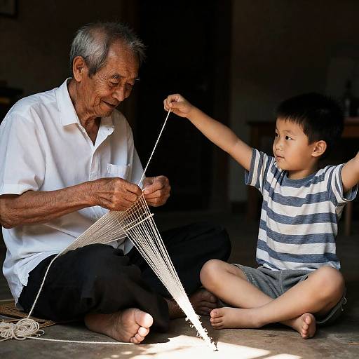 Gentle Weaving Moments in Dim Light